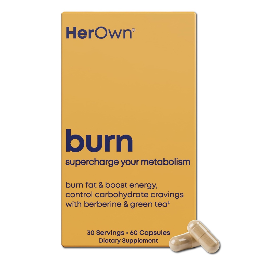 her own Boost, Helps Boost Energy, Supports Metabolism, Proprietary Thermogenic Blend, Green Tea Leaf Extract, Gluten and Soy Free, Vegan, 60 Capsules, 30 Servings, Small, Multi