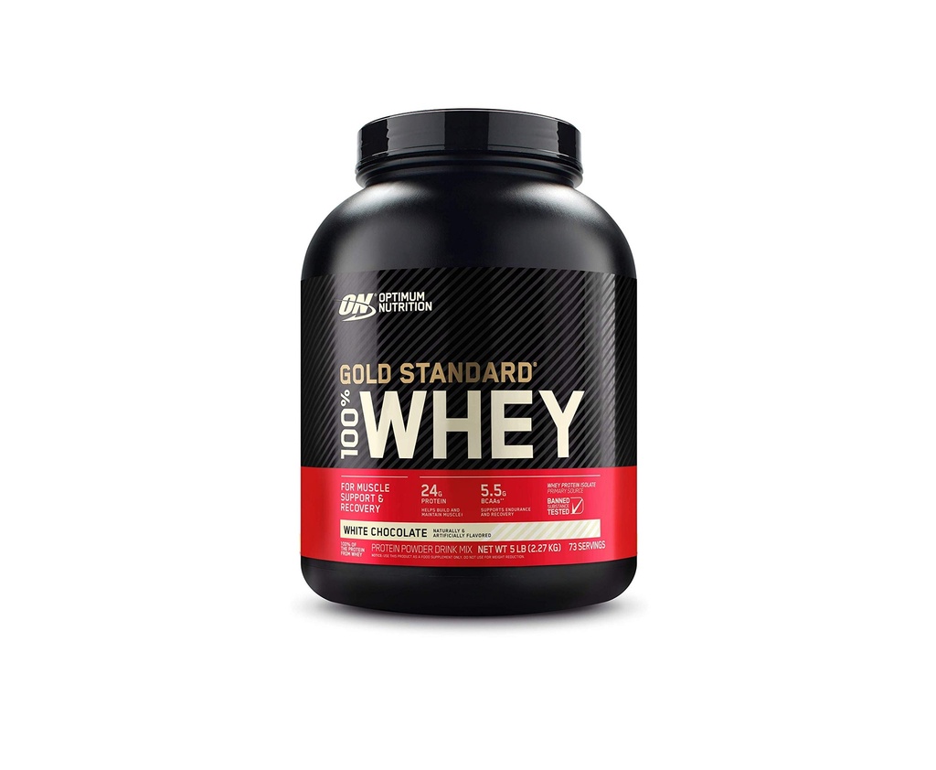 Optimum Nutrition Gold Standard 100% Whey White Chocolate -- 5 lbs