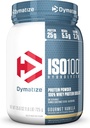 Dymatize ISO100 Hydrolyzed Protein Powder, White, Gourmet Vanilla, 25.6 Ounce