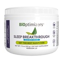 BIOptimizers Sleep Breakthrough 2.0 – Natural Support Supplement | Calming Relief Aid Adults | Non Habit Forming | 202.5 g Powder Blue Berry Dreams