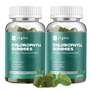 Chlorophyll Gummies for Body Odor Sugar Free, Internal Deodorant Supplement for Women/Men with ACV Chlorella Spirulina Vitamin D, Vegan Immune & Digestion Support Gummies