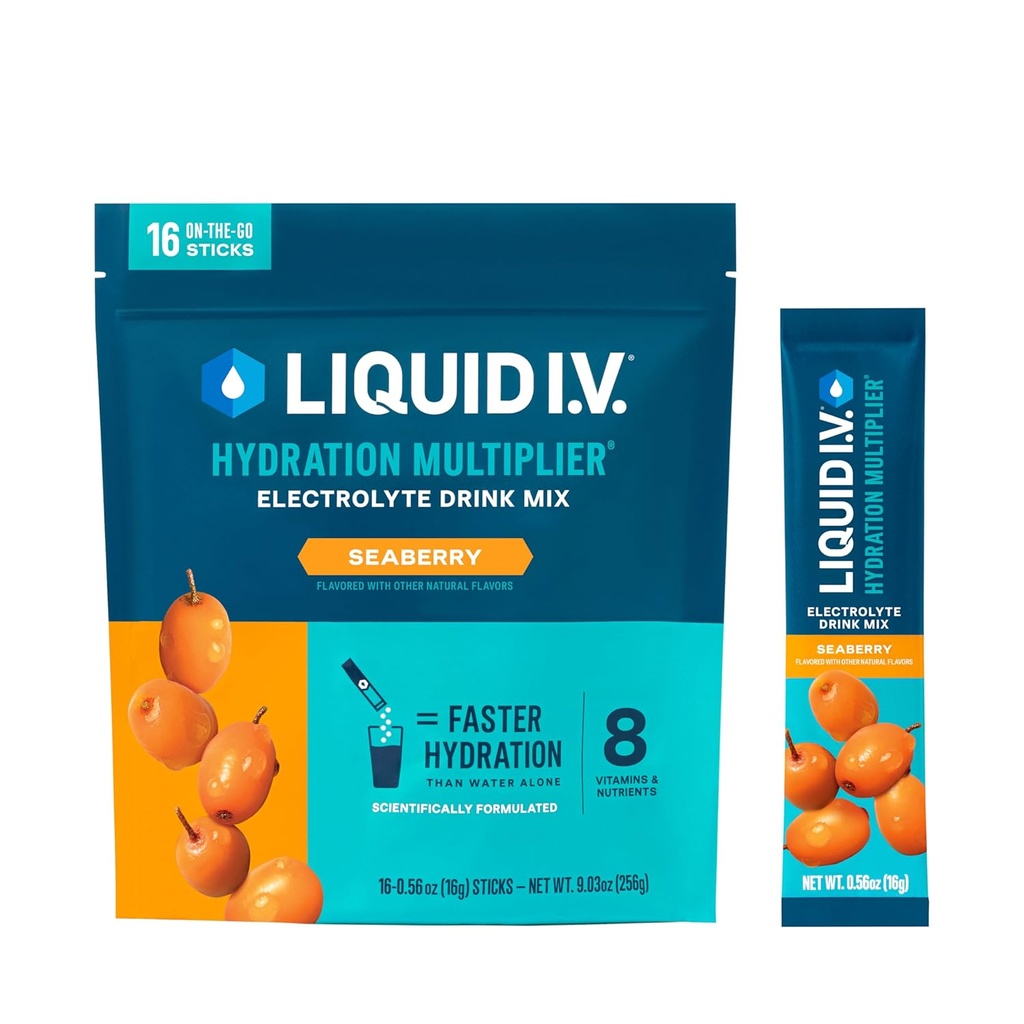 Liquid I.V.® Hydration Multiplier -Electrolyte Powder Drink Mix | 12 Pack (192 Servings)