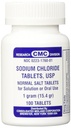 Sodium Chloride Tablets 1 Gm, USP Normal Salt Tablets - 100 Tablets