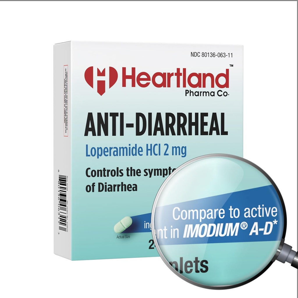 Loperamide HCL 2mg Caplet | Anti-diarrheal Medication | Diarrhea Relief | Blister Pack | USA Manufactured | 24 Caplets