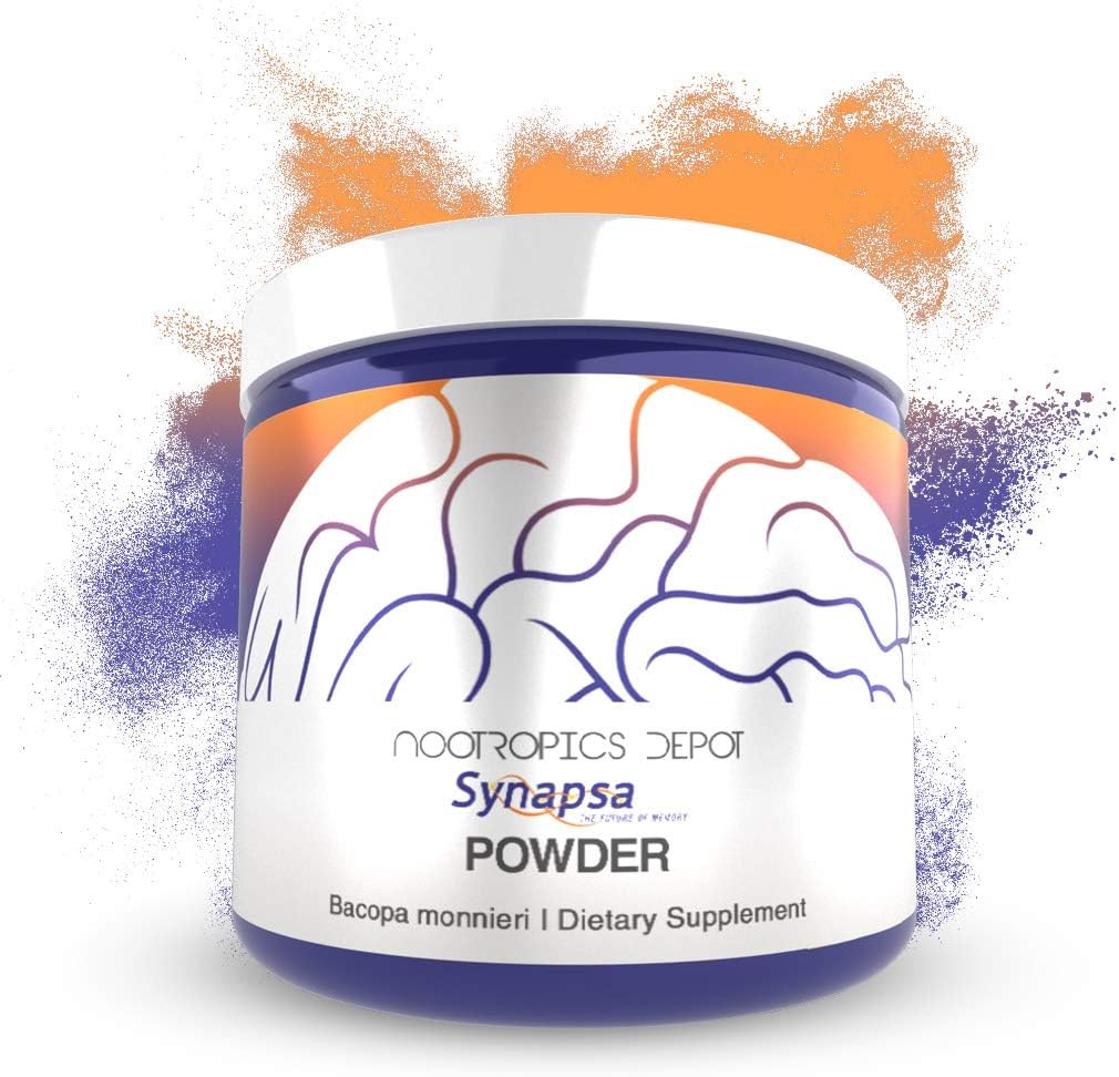 Nootropics Depot Synapsa Bacopa Monnieri Powder | 30 Grams | Whole Plant Extract | Ayurveda Supplement | Clinically Proven to Enhance Learning, Memory and Mental Performance