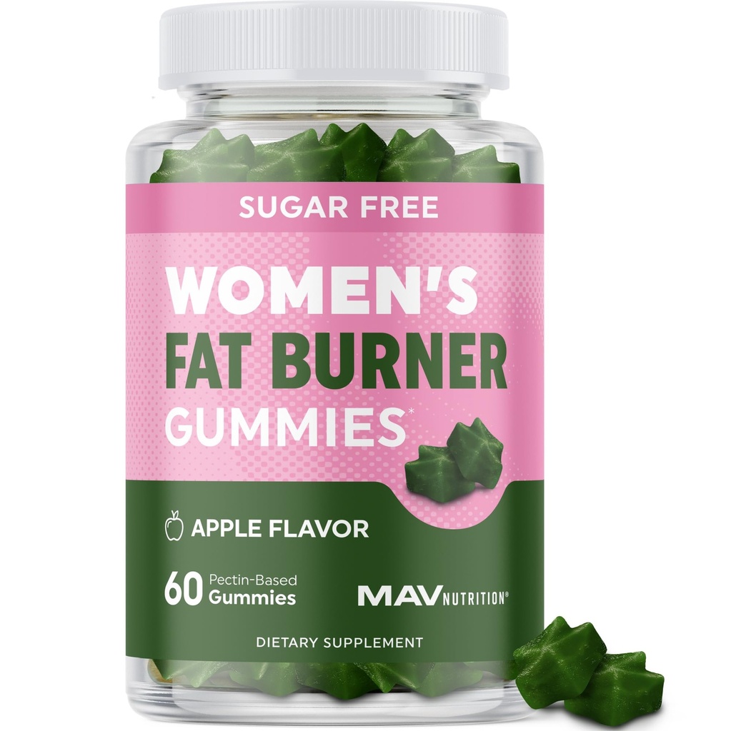 Women’s Fat Burner Gummies for Weight Loss | Green Tea, Green Coffee Bean, Garcinia Cambogia & Ketones | Fat Burners for Women Weight Loss Gummies | Green Tea Fat Burner Supplements | 60 Count