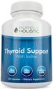 Thyroid Support | Iodine Supplement with Zinc, Selenium, L-Tyrosine & Vitamin B12 | Supports Energy Production & Cellular Health | Thyroid Support for Women & Men | Non-GMO | 120 Ct (2-Month Supply)