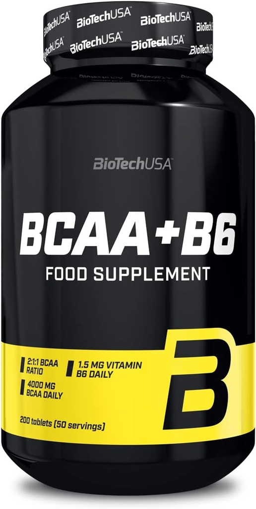 BCAA+B6 - 200 comprimés - Biotech