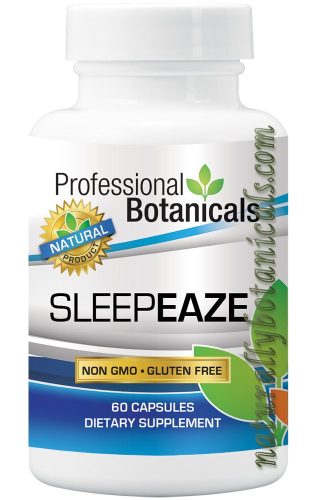 Professional Botanicals Sleep Eaze, Natural Sleep Aide Supplement, Non Habit Forming Sleep Supplement Valerian Root and German Chamomile - 60 Vegetarian Capsule