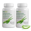 AloeCure Aloe Vera Capsules, Made with Organic Aloe Vera to Gently Support Gut Health & Digestive Comfort, Stomach Acid Buffer, Natural Immune Supplement, Aloin Free, 30 Capsules x 2-Bottles