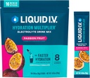 Liquid I.V.® Hydration Multiplier® - Passion Fruit - Hydration Powder Packets | Electrolyte Powder Drink Mix | Convenient Single-Serving Sticks | Non-GMO | 16 Servings (Pack of 1)