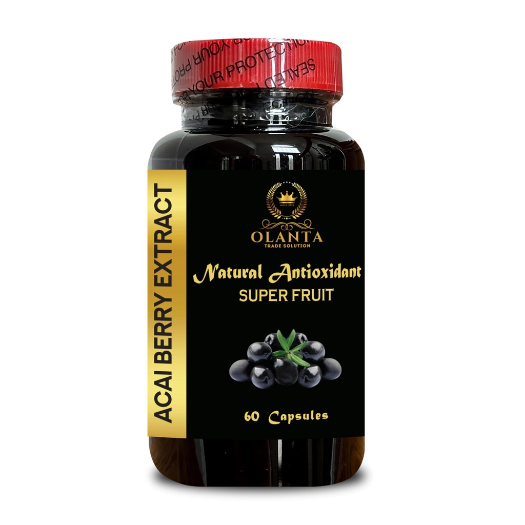 ACAI Berry Extract - Antioxidants Supplement, Acai Powder, 4:1 acai Berry Extract, All-Natural and Non-GMO Acai Boost Blend - 1 Bottle 60 Capsules
