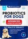 Probiotics for Dogs - Support Gut Health, Itchy Skin, Allergies, Immunity, Yeast Balance - Dog Probiotics and Digestive Enzymes - 30 Sticks