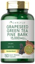 Carlyle Grape Seed Green Tea & Pine Bark Complex | 150 Capsules | Standardized Extract | Non-GMO, Gluten Free Supplement