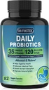 Probiotics for Men and Women for Digestive Health with 120 Billion CFUs 82 Count