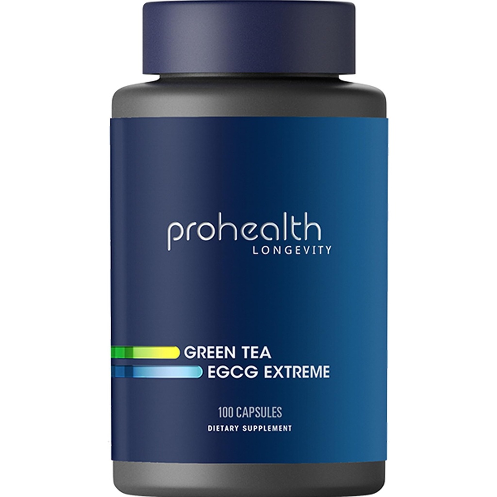 ProHealth Longevity Green Tea EGCG Extreme (390mg EGCG, 100 Capsules) (Green Tea Supplement)