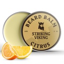 Striking Viking Beard Balm for Men - Leave in Beard Conditioner - Styling Balm Made with Naturally Derived Beard Butter, Argan & Jojoba Oils (2 Ounce (Pack of 1), Citrus)