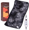 Bearhug XXL Electric Heated Pad 17''x33'' Double-Sided Faux Fur Heating Pad, 6 Heat Levels, 2-Hour Auto-Off, Moist & Dry Heat Therapy for Back Pain Relief, Machine Washable, ETL Certified - Gift Box