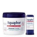 Aquaphor Advanced Therapy Healing Ointment Skin Protectant (14 Oz) + Healing Balm Stick with Avocado Oil and Shea Butter (0.65 Oz)