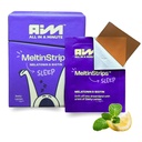 MeltinStrips® Fast Dissolving Sleep Strips - 5mg Melatonin, Biotin, Valerian Root | Deep Nighttime Rest & Hair Growth Support | Vegan, Sugar Free, Drug Free | Zesty Lemon - 1 Month Supply