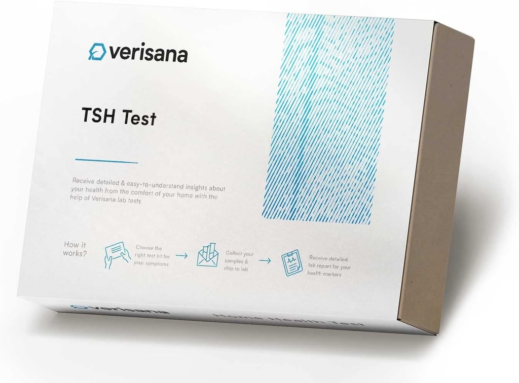 TSH Test – Check Your TSH Level – Discreet and Accurate Thyroid Analysis – CLIA-Certified Lab – Verisana at Home Testing