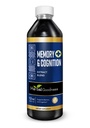 Herbal Goodness Memory and Cognition Liquid Extract 12oz - Supports Mental Clarity, Energy & Immune Function - Organic Natural Supplement with Ginkgo, Sage & Lion’s Mane - 23 Servings