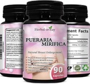 Pueraria Mirifica Capsules - Natural Breast Enhancement Pills for Women - Breast Enlargement Pills - Breast Growth, Vaginal Health, Menopause Relief, Skin & Hair Health - 90 Vegan Capsules