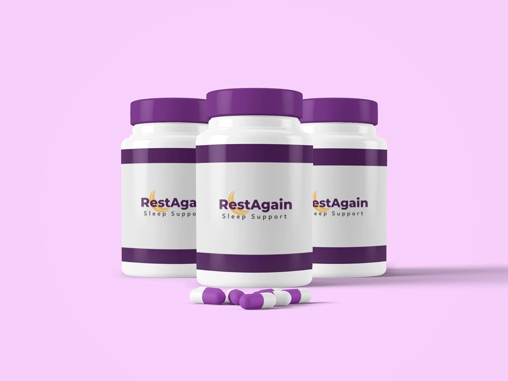 RestAgain Sleep Support - 90 Capsules, Melatonin, GABA, Magnesium, L Theanine, Ashwagandha and More