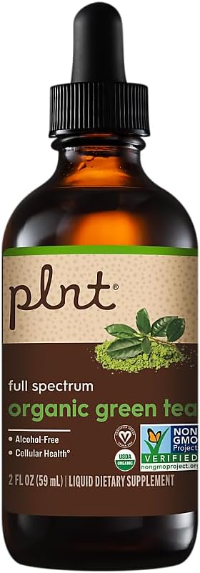 plnt Organic Liquid Green Tea a Full Spectrum a Supports Cellular Health - Alcohol-Free (2 fl. oz.)