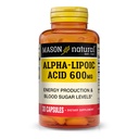 MASON NATURAL Alpha Lipoic Acid 600mg per Serving, Gluten Free ALA Supplement, 30 Capsules