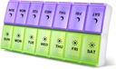 DANYING Large Pill Organizer 2 Times a Day, Weekly Pill Box 2 Per Day, AM PM Pill Case, Pill Container 7 Day, Vitamin Case Twice a Day