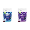 OLLY Extra Strength (5mg) & Regular Strength (3mg) Melatonin Sleep Gummies with L-Theanine, 120 Count BlackBerry Flavor