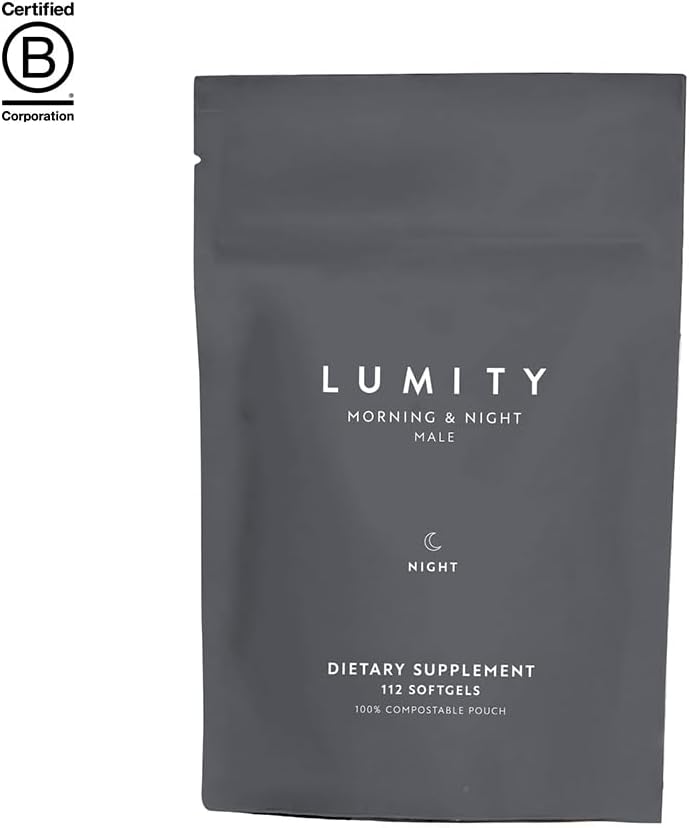 LUMITY Male Advanced Nutritional Supplement Pouches | Improved Endurance, Energy, Alertness, Immune Support & Brain Health | Faster Recovery