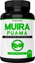 Muira Puama Root Extract 1000mg for Men and Women - Premium Capsules - 60 Count - Zero Fillers - Third Pary Tested - Gluten Free & Non-GMO - USA Made - Quality Guarantee - Tested for Potency & Purity