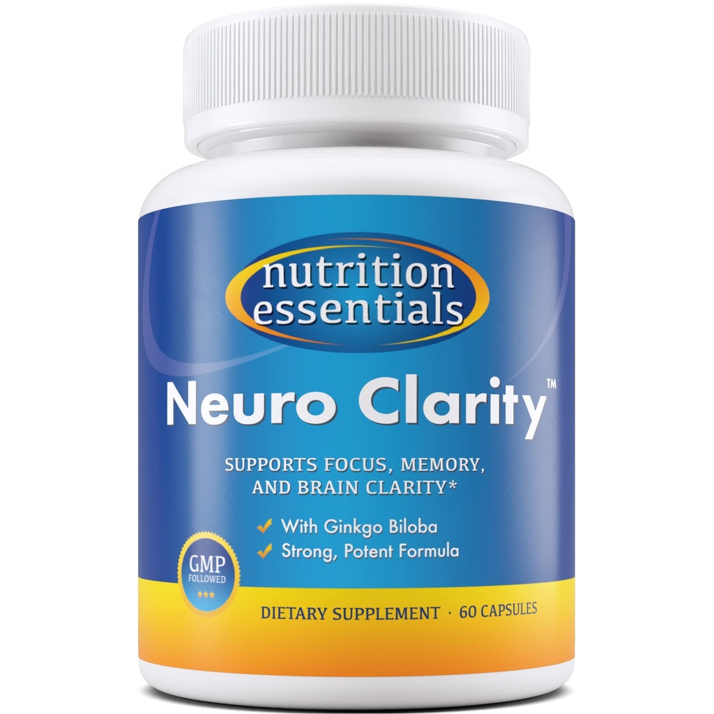 Nootropic Brain Support Supplement - Caffeine-Free Capsules that Support The Brain - Brain Support Pills with St. John's Wort and Ginkgo Biloba