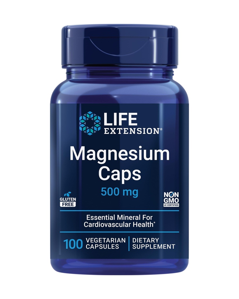 Life Extension Super Bio-Curcumin Turmeric + Magnesium Caps Heart Health Bones Metabolism Non-GMO Gluten-Free Vegetarian 60+100 Capsules