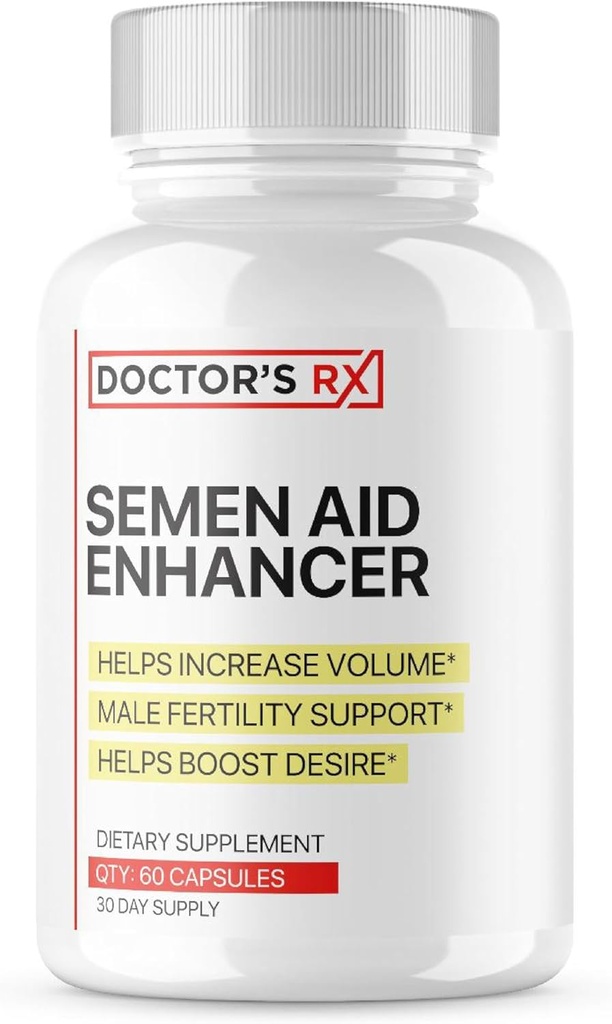DRX Semen Volume Booster | Boost Desire, Mood, Energy, Load Size | Maca, Muira Puama + 7 More Ultra Dosed Powerful Ingredients | 3rd Party Tested Formula for Purity & USA Bottled - 60 Capsules