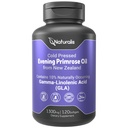 Naturalis Evening Primrose Oil (1300mg) | Natural from New Zealand | Non-GMO, Soy & Gluten Free, Zero Filler | 120 Softgels