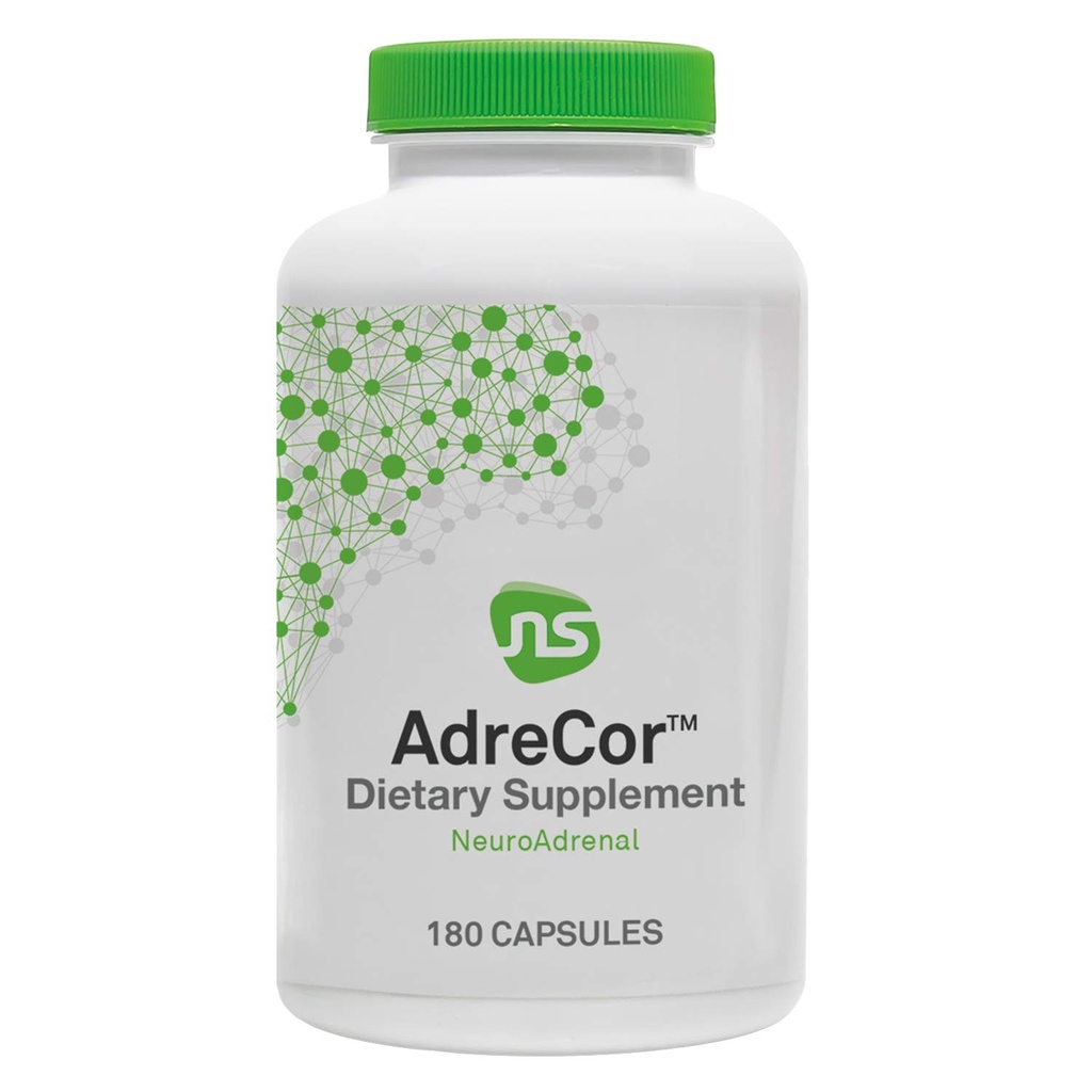 Neuroscience AdreCor - Adrenal Support Supplements with Rhodiola, L-Tyrosine, B Vitamins & Magnesium - Cortisol Detox for Women & Men for Stress Fatigue and Energy Support (180 ct)