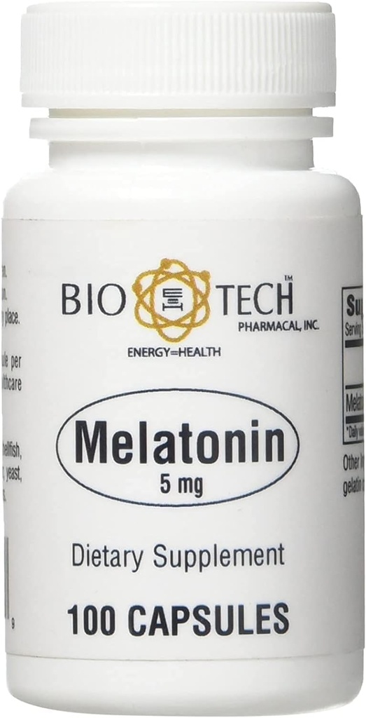 Bio-Tech Pharmacal Melatonin (5mg, 100 Capsules)