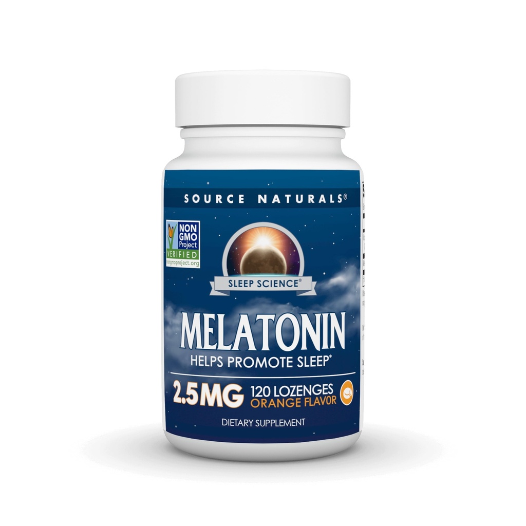 Source Naturals Melatonin 2.5 mg - 120 Orange Flavored Lozenges