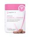 Happy v Dr. Formulated D-Mannose with Cranberry Pills for Women Cranberry for Urinary Tract infections & D Mannose Powder for UTI Infection Prevention, Bladder & Urinary Tract Health & Harmony
