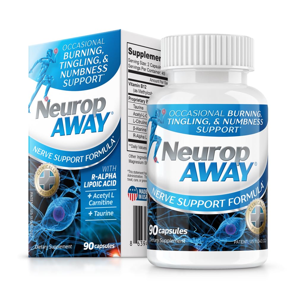 NeuropAWAY Nerve Support Formula 90 Daily Capsules