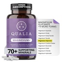 Qualia Magnesium Supplement | 10 Bioavailable Forms, Including Magnesium Glycinate, with 70+ Supporting Minerals, +7 Amino Acids | Doctor-Formulated to Support Sleep, Stress Relief, Heart, Relaxation