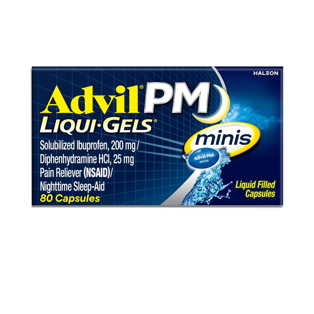 Advil PM Liqui-Gels Minis, 80 Liquid Filled Capsules