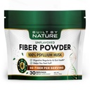 Built by Nature Psyllium Husk Fiber Powder – Daily Fiber Supplement for Women & Men – High Soluble & Insoluble Natural Fiber Drink & Powder for Digestive Health – Unflavored, 30 Servings
