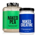 NAKED Vegan Muscle Growth and Recovery Bundle Creatine and 5LB Unflavored Pea