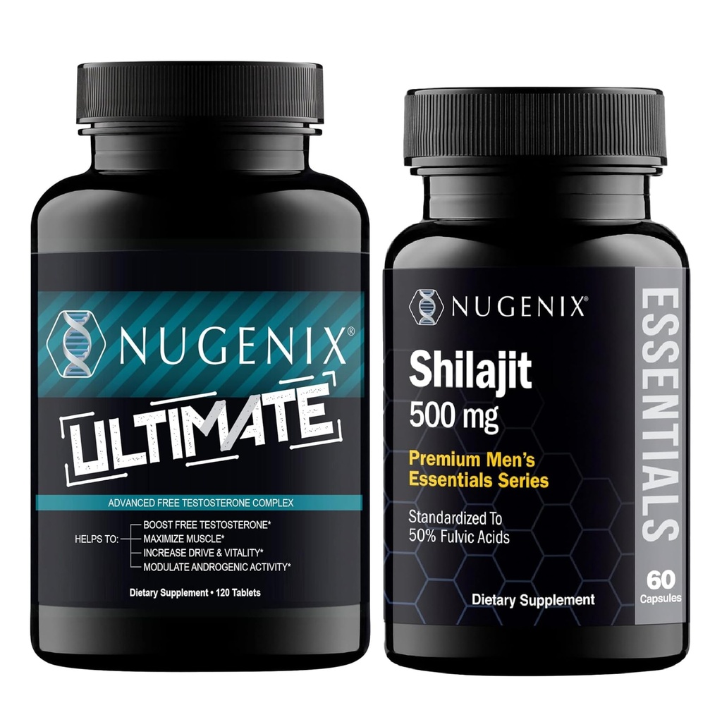Nugenix Essentials Shilajit and Ultimate Testosterone Booster for Men