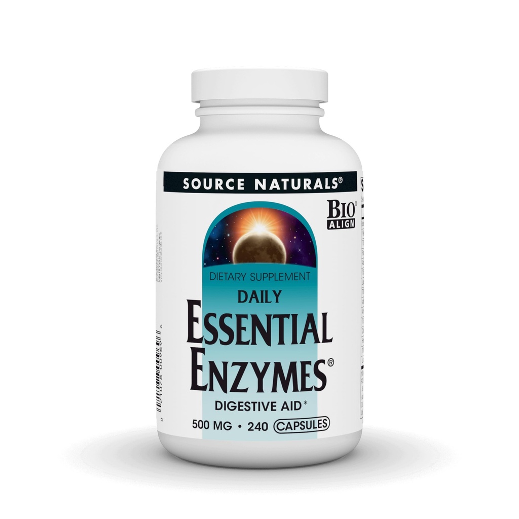 Source Naturals Essential Enzymes Digestive Aid* - 500mg - 240 Capsules