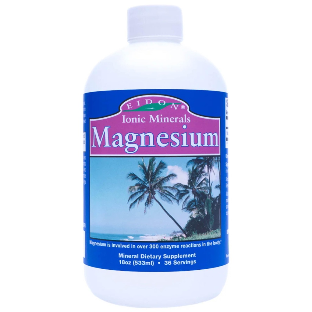 Eidon Ionic Minerals - Liquid Magnesium Concentrate, No Additives - 18 oz | Magnesium Chloride Drops for Men and Women, Supports a Sense of Calm & Muscle Relaxation, Bioavailable, No Preservatives
